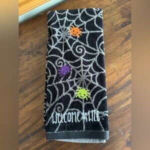 Halloween Spiderweb Dish Towel Hand Towel